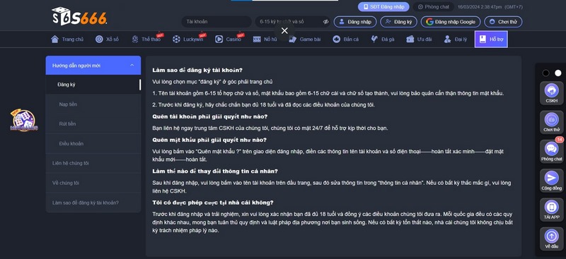 Những câu hỏi thường gặp S666 về đăng ký tài khoản